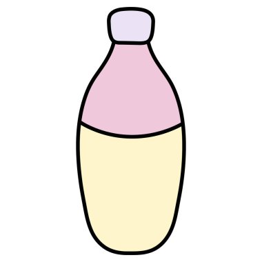 renk güzel cam şişe temiz nesne vektör çizim