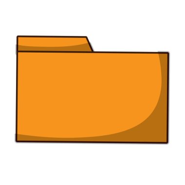 Klasör dosyasına belge arşivini düzenledi. vektör çizim