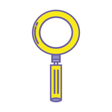 optik lens vektör çizim aracıyla cam marginifying renk