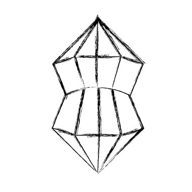 Grunge beşgenler geometrik şekiller grafik stili vektör çizim