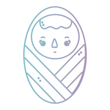 Emzik ve battaniye tasarlamak vektör hat bebek çocuk