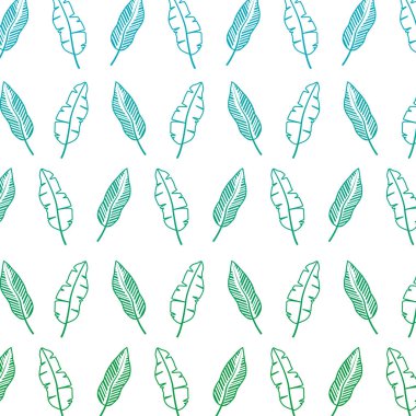 bozulmuş satır egzotik yaprak doğal tarzı arka plan vektör çizim