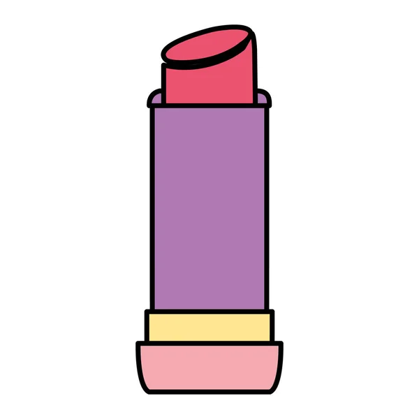 Color Fashion Lipstick Glamour Makeup Object Vector Illustration — Stock Vector