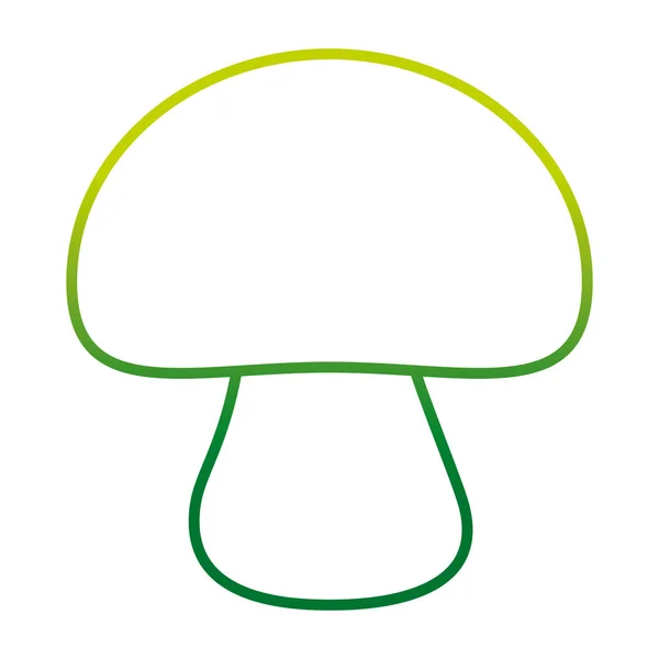 退化线有机蘑菇天然蔬菜食品病媒说明 — 图库矢量图片