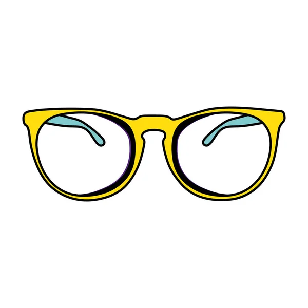 Gafas Color Objeto Óptico Con Ilustración Vector Estilo Marco — Archivo Imágenes Vectoriales