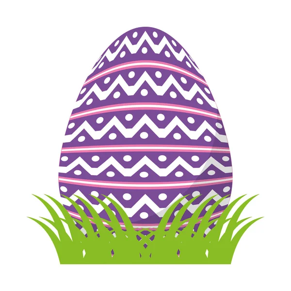 Pascua Huevo Con Puntos Decoración Vector Ilustración — Vector de stock