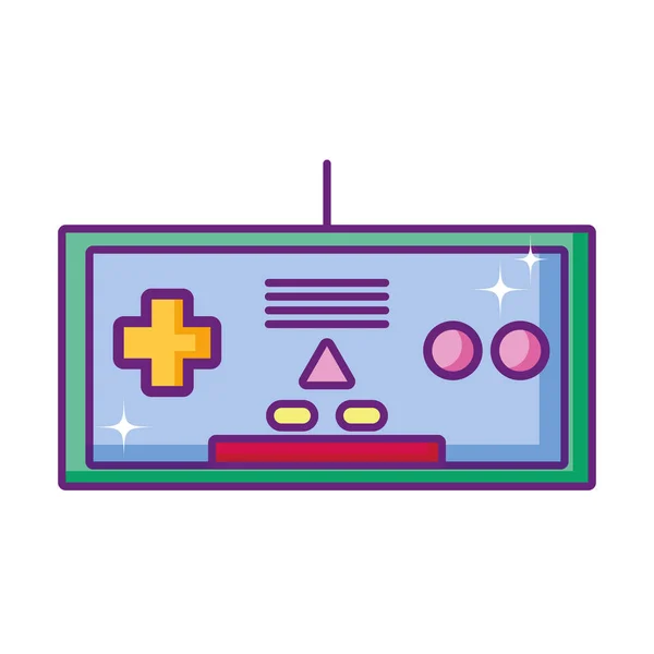 Κονσόλα Ηλεκτρονικών Videogame Εικονογράφηση Διανυσματικά Κουμπιά Προσομοιωτή — Διανυσματικό Αρχείο