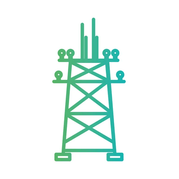 Linha Toalha Energia Energia Conservação Vetor Ilustração —  Vetores de Stock