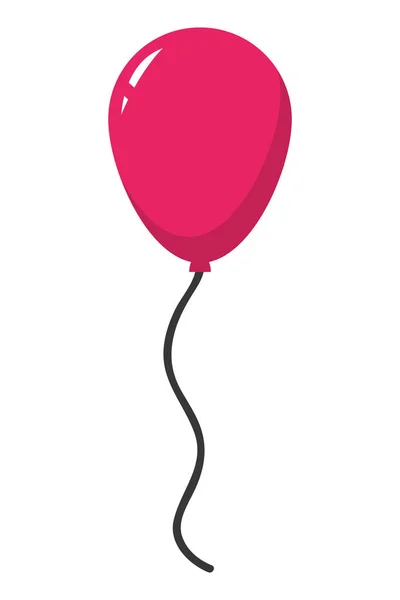 Fun Balloon Party Decoration Design Vector Illustration — Stock Vector