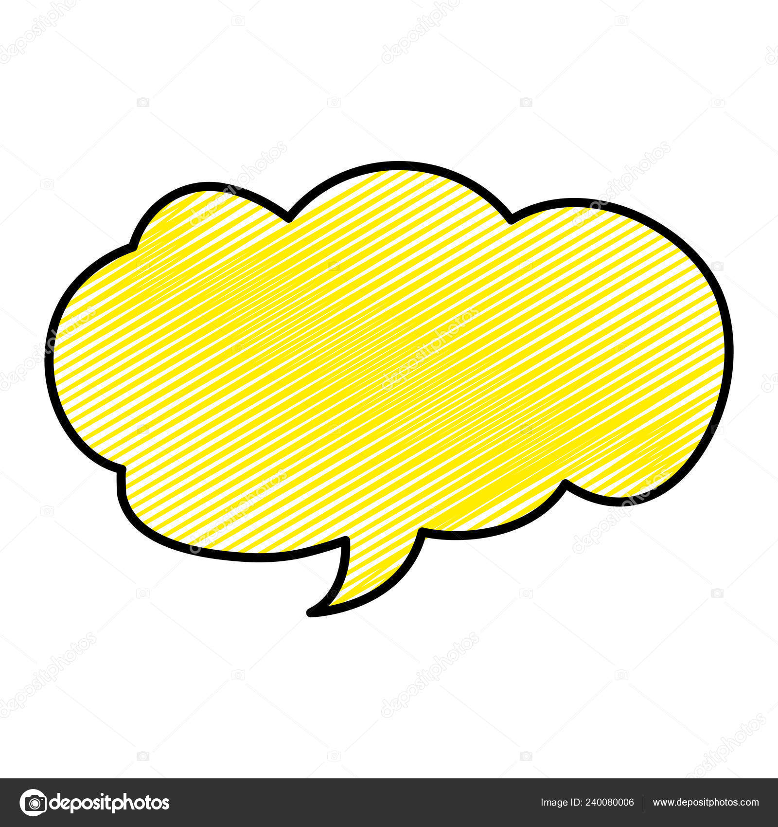 Doodle Nuvem Bate Papo Bolha Texto Mensagem Vetor Ilustração Vetor de  ©stockgiu 240080006, image size:1600x1700