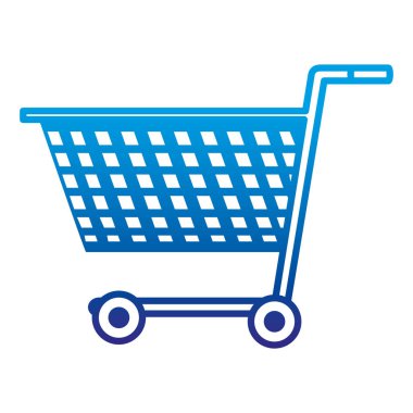 bozulmuş satır satış alışveriş satış sepeti ve vektör çizim satın