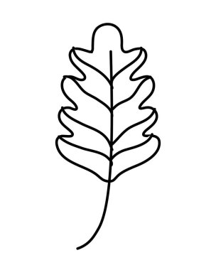 Yaprak simgesi. vektör illüstrasyonu
