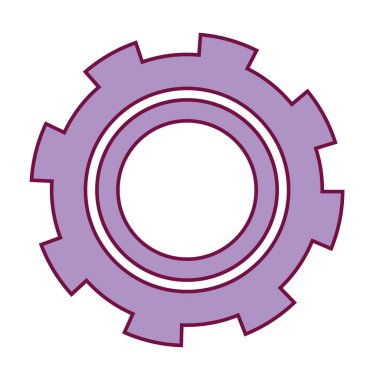 Sanayi işlem motor teknoloji vektör çizim dişli