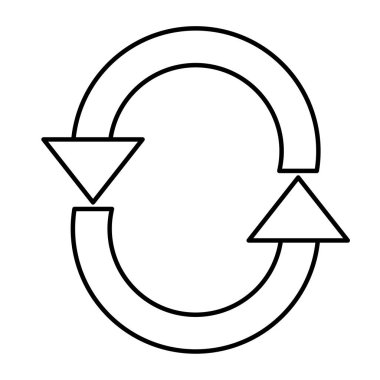 yükleme işlemi web sembol simge vektör çizim satırı