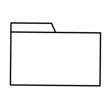 Klasör dosyasına belge arşivini düzenledi. vektör çizim