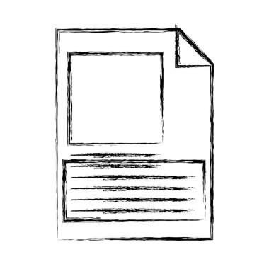 Grunge iş kağıt belge office bilgi vektör çizim