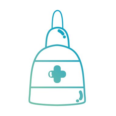 çizgi tıbbi merhem krem ürün vektör çizim