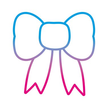 satır şerit yay dekorasyon olay aksesuar vektör çizim bozulmuş