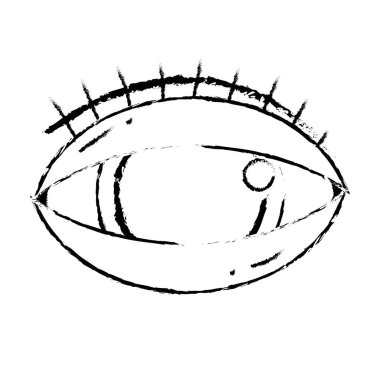 optik görme simge vektör çizim şekil insan gözü