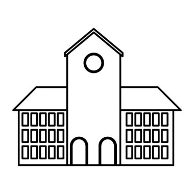 satır büyük ev windows tasarım ve kapı vektör çizim ile