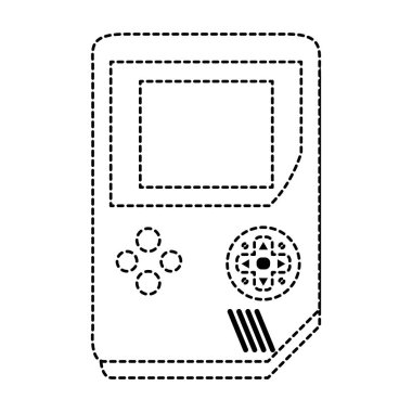 noktalı şekil elektronik gamepad simülatörü konsol tasarlamak vektör