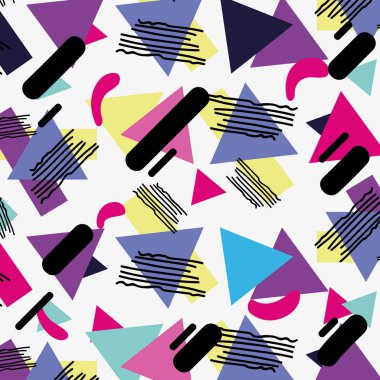 renkli geometrik şekil arka plan tasarlamak vektör