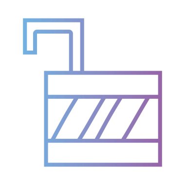 satır asma kilit açık öğe ve güvenlik koruma vektör çizim