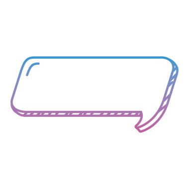 bozulmuş çizgi kare Not sohbet kabarcık mesaj vektör çizim