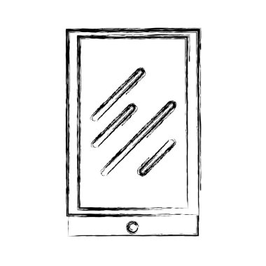 Basit bir tablet simgesi. vektör illüstrasyonu