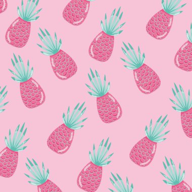Ananas punchy Model arka plan vektör çizim grafik tasarım