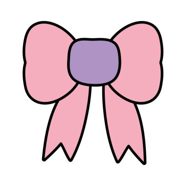 renk şerit yay dekorasyon olay aksesuar vektör çizim