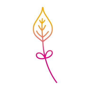 bozulmuş satır egzotik yaprak tropikal ve doğal bitki vektör çizim