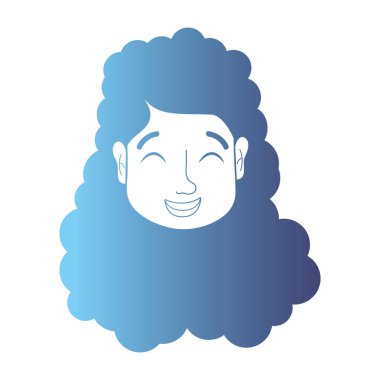 satır avatar kadın baş saç modeli vektör çizim ile