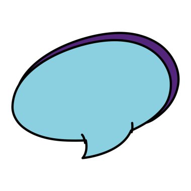 renk oval sohbet kabarcık metin iletisi vektör çizim