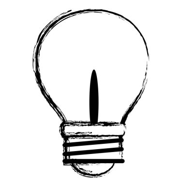 Grunge ampul enerji elektrik nesne vektör çizim