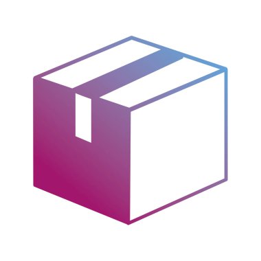 Kontur kutusu paketi kapalı ürün tasarlamak vektör