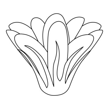 satır şirin çiçekler Doğa yaprakları ile vektör çizim tasarım