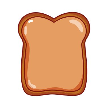 buğday dilim ekmek lezzetli yemekler vektör çizim