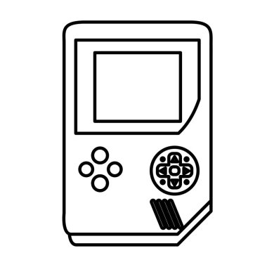 çizgi elektronik gamepad simülatörü konsol tasarlamak vektör