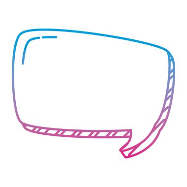 bozulmuş çizgi kare sohbet kabarcık Not iletisi vektör çizim