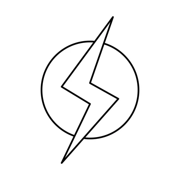 Line Fara Energi Att Fara Symbol Vektorillustration — Stock vektor