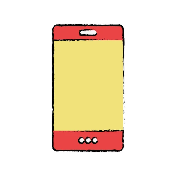 Technologie Smartphone Couleur Pour Appeler Parler Illustration Vectorielle — Image vectorielle