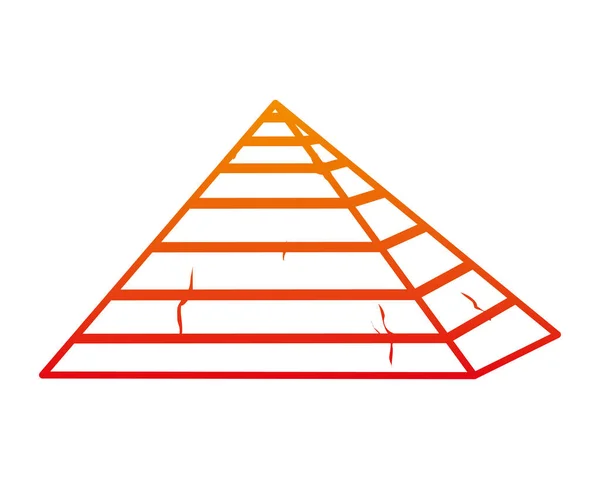退化线金字塔吉萨埃及旅游旅游矢量例证 — 图库矢量图片