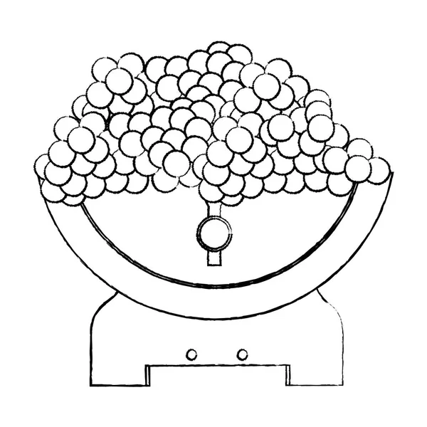 Tonneau Bois Grunge Avec Illustration Vectorielle Vin Raisin — Image vectorielle