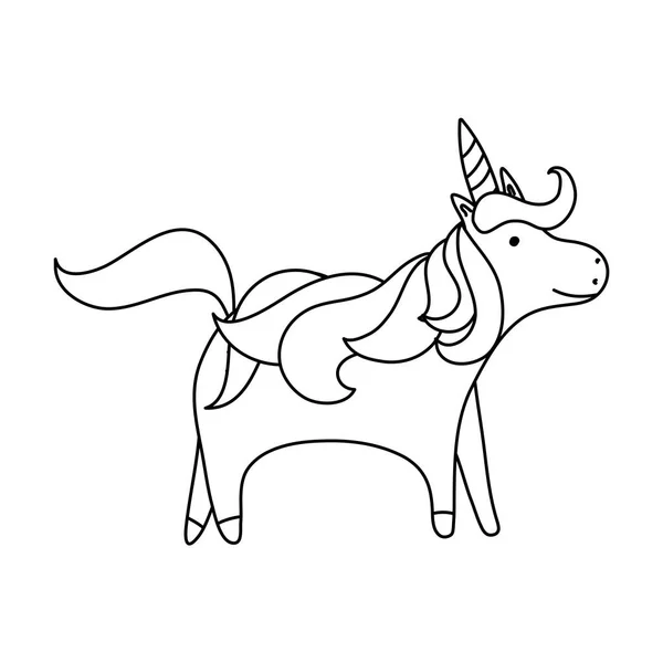 Cartoon Unicorn Outlined for Coloring Book Isolated on a White Background  Stock Vector - Illustration of isolated, head: 154069239