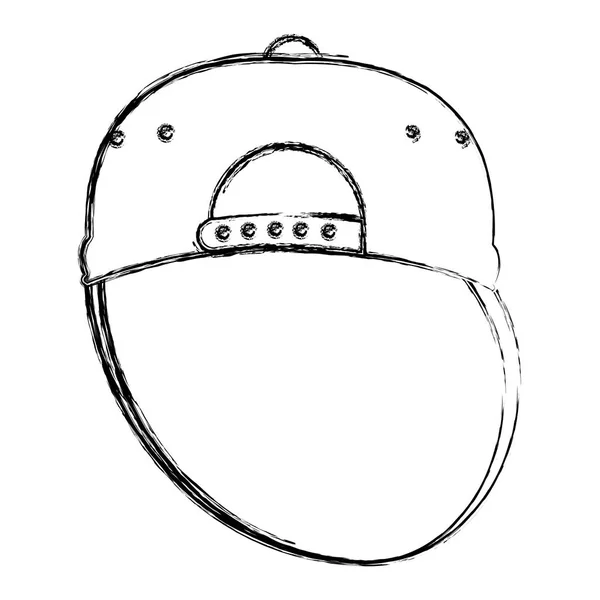 Grunge Casual Cap Mode Accessoire Style Vectoriel Illustration — Image vectorielle
