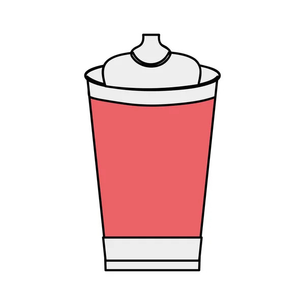 おいしい新鮮なソーダ プラスチック カップのベクトル図 — ストックベクタ