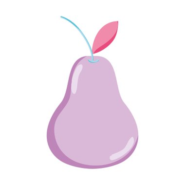 lezzetli armut meyve organik vitamin vektör çizim