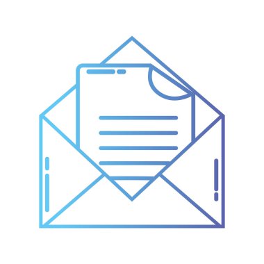 satır e-posta iletisi belge bilgi vektör çizim ile