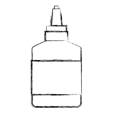 Grunge yaratıcı tutkal okul aracı ödev vektör çizim için